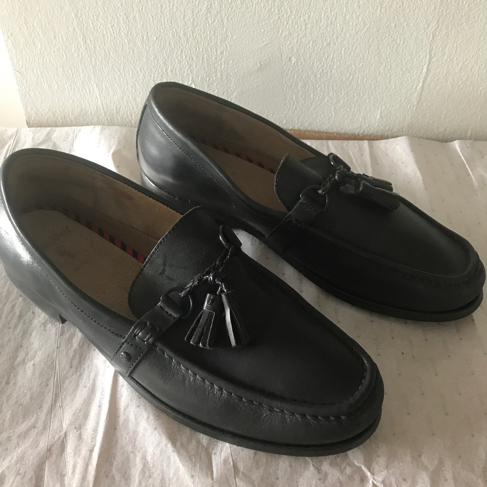 Men's fine leather polo loafers